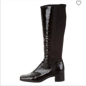 Prada Sport Square Toe Knee High Boots